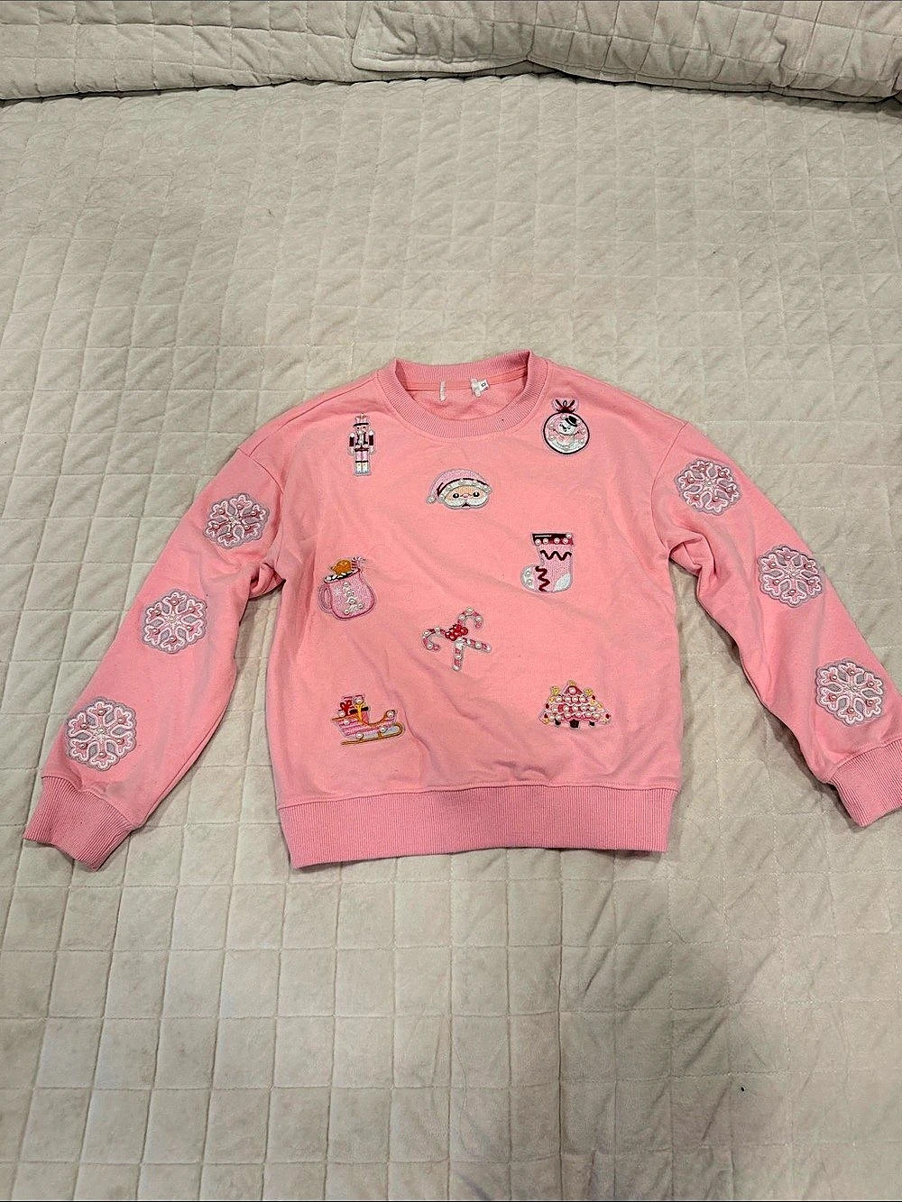 Girls Size 10 Pink Embroidered Sweatshirt